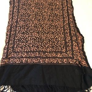 Embroidered shawl from India